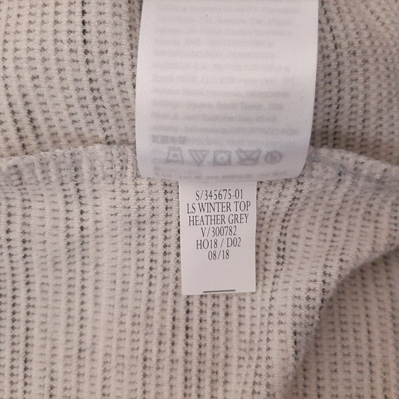 Old Navy Bell Sleeve Textured Heather Gray Top - Picture 6 of 6